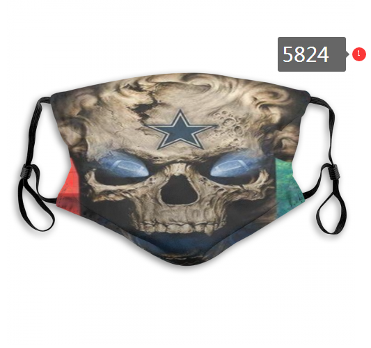 2020 NFL Dallas cowboys Dust mask with filter->nfl dust mask->Sports Accessory